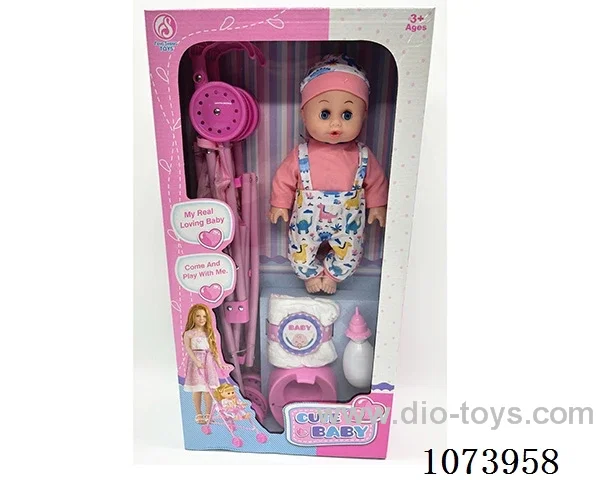 14inch doll with trolley