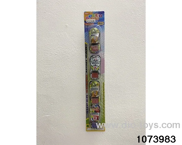 4pcs Alloy Pull Back Car in Blister card