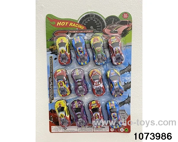 12pcs Alloy Pull Back Car in Blister card