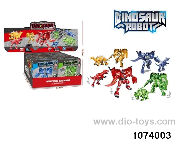 Disassemble Transformer Dinosaur in display box