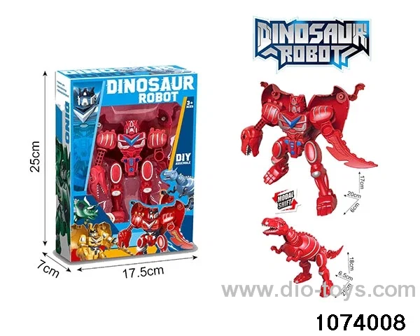 Disassemble Transformer Dinosaur in window box