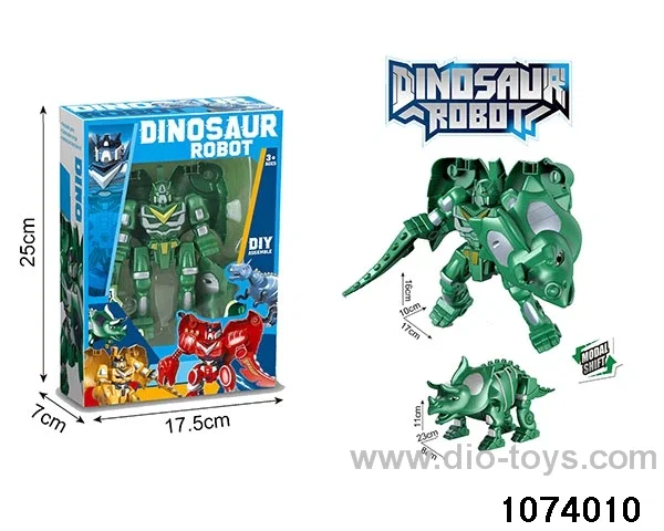 Disassemble Transformer Dinosaur in window box