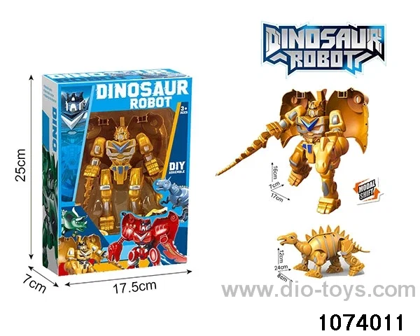 Disassemble Transformer Dinosaur in window box