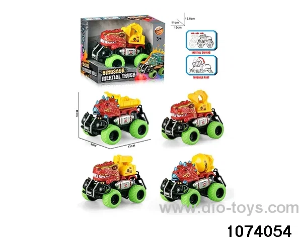 dinosaur car in window box