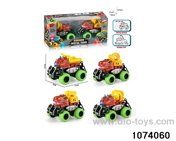 dinosaur car in window box