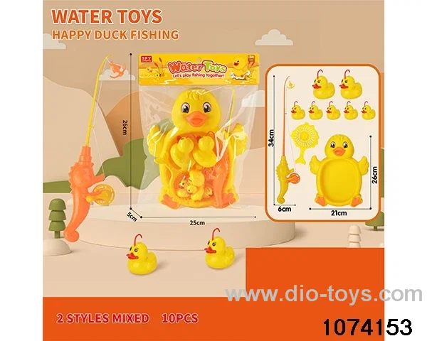 Happy Duck Fishing + Duck Bath (10PCS) in PP bag with header