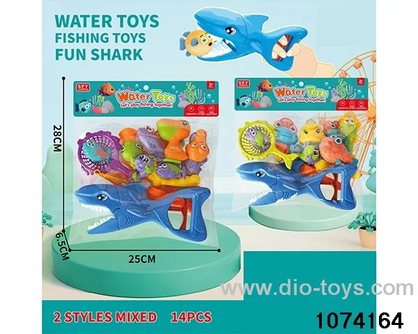 Ocean Fishing + Shark Clips (12PCS) in PP bag with header
