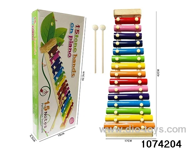 Wooden Fifteen-Tone Percussion in color box