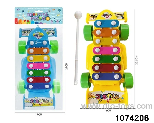 7-tone percussion with 1 hammer in poly bag header