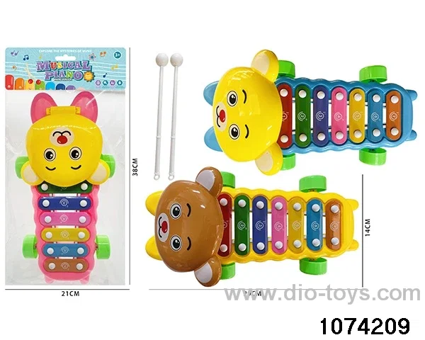 7-tone percussion with 2 hammer in poly bag header