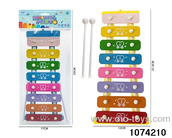 8-tone percussion with 2 hammer in poly bag header