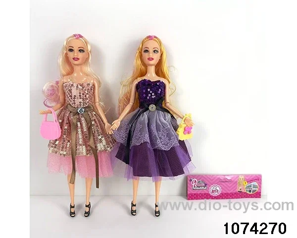 11 inch 9 jointed doll in PP bag with header