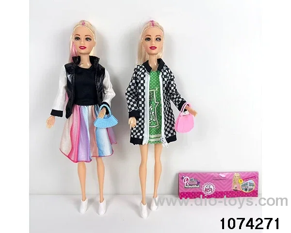11 inch 9 jointed doll in PP bag with header
