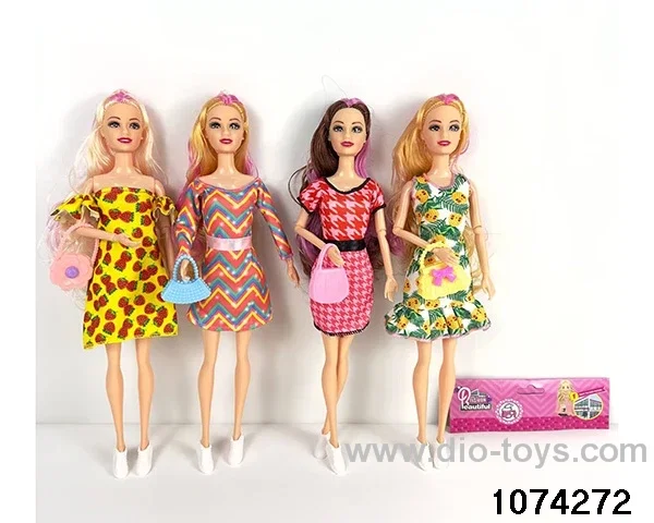 11 inch 9 jointed doll in PP bag with header