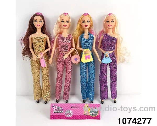 11 inch 9 jointed doll in PP bag with header
