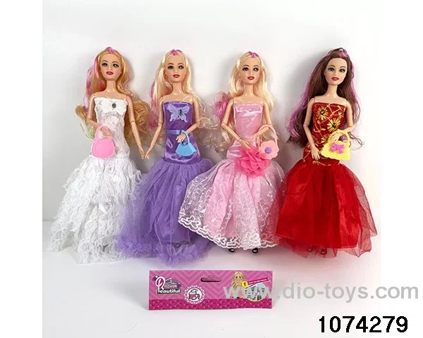 11 inch 9 jointed doll in PP bag with header