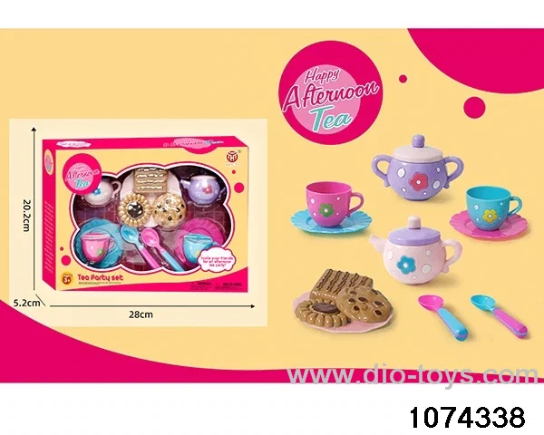 tea service in color box