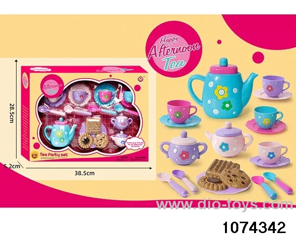 tea service in color box