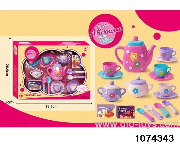 tea service in color box