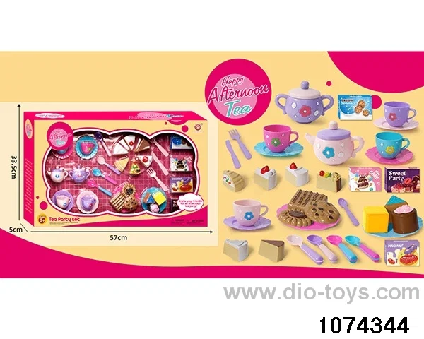 tea service in color box