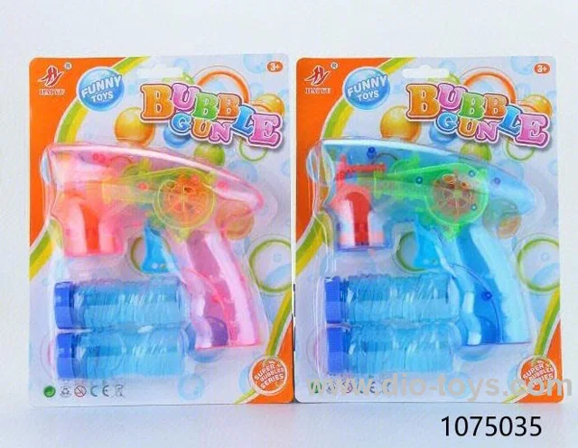 bubble gun with light