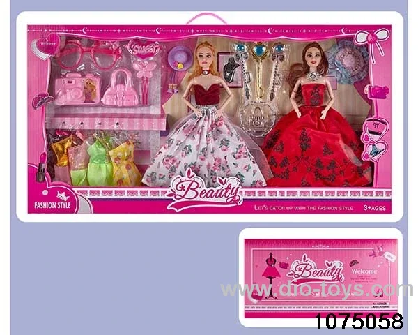 11.5 inch 9 jointed doll set in window box