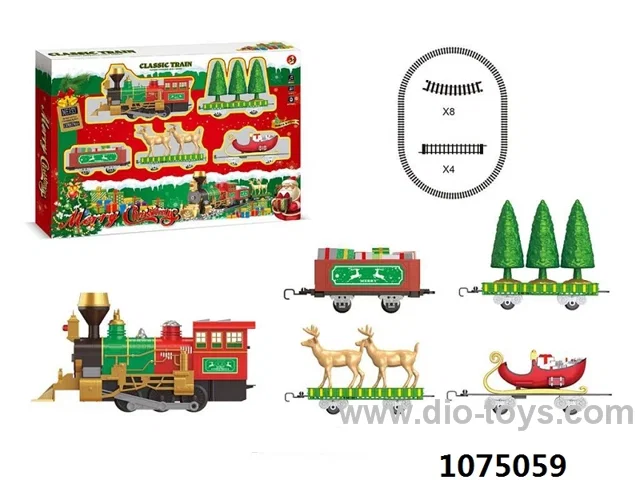 BO Christmas tain with lighting musical spray in window box