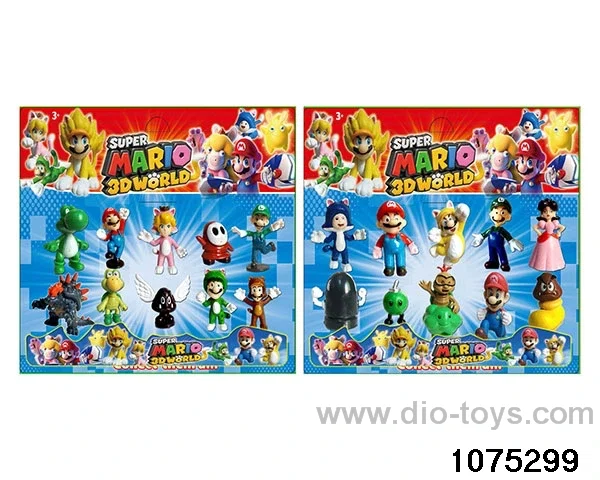 2.5 inch Super Mario Figurine Set in Blister with insert