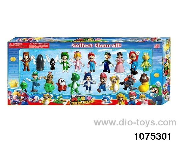 2.5 inch Super Mario Figurine Set in window box