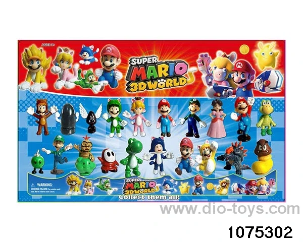 2.5 inch Super Mario Figurine Set in Blister with insert