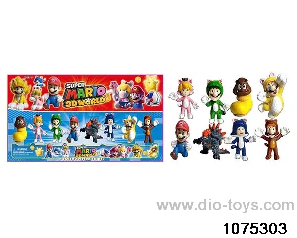 2.5 inch Super Mario Figurine Set in Blister with insert