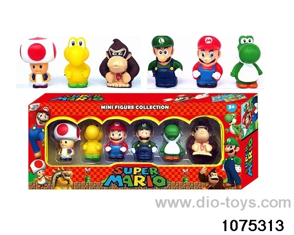 Super Mario Figurine Set in window box