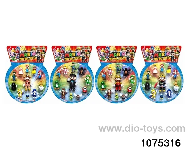 Super Mario Figurine Set in Blister with insert