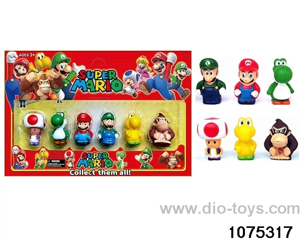 3 inch Super Mario Figurine Set in Blister with insert