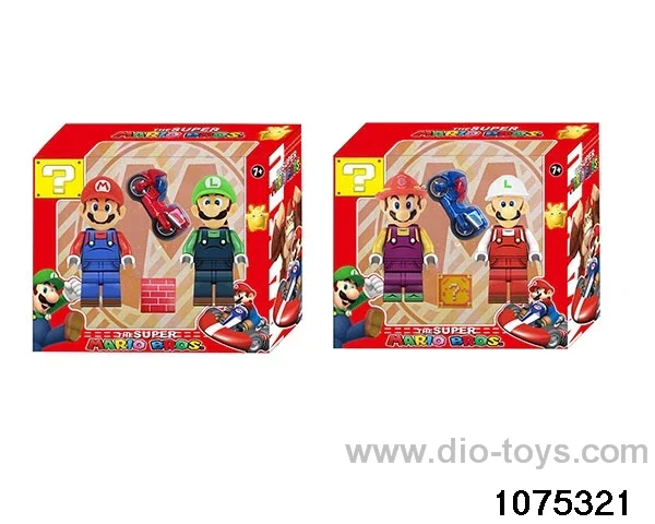 Mario Block Figure Set in window box