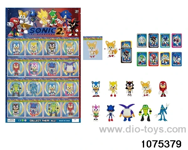 3 inch Sonic Figurine Set in Hangtag