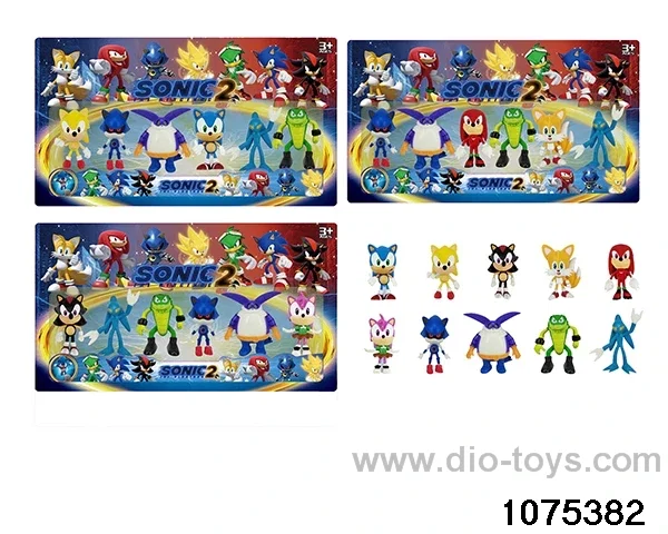 3 inch Sonic Figurine Set in Blister with insert