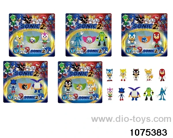 3 inch Sonic Figurine Set in Blister with insert