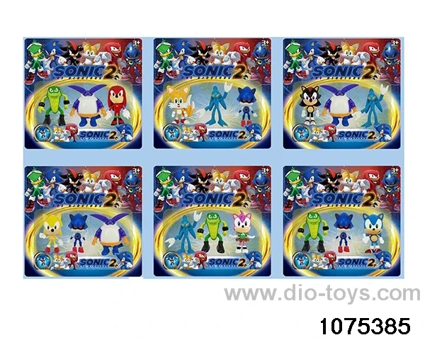 3 inch Sonic Figurine Set in Blister with insert