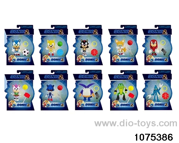3 inch Sonic Figurine Set in Blister with insert