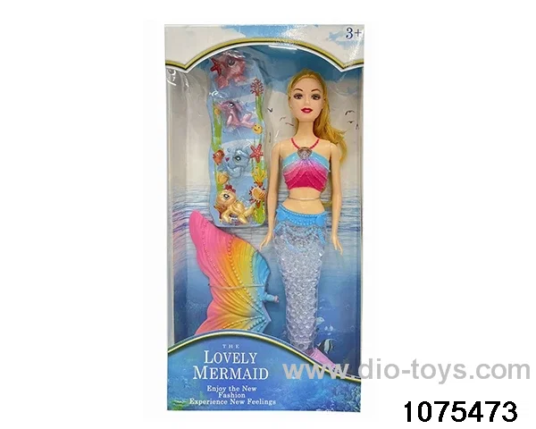 11.5 inch lighted musical mermaid in window box