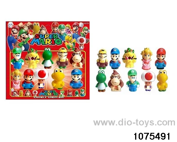 3 inch Super Mario Figurine Set in Blister with insert