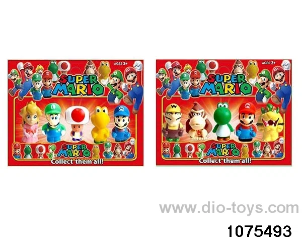 3 inch Super Mario Figurine Set in Blister with insert