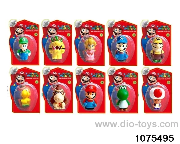 3 inch Super Mario Figurine Set in Blister with insert