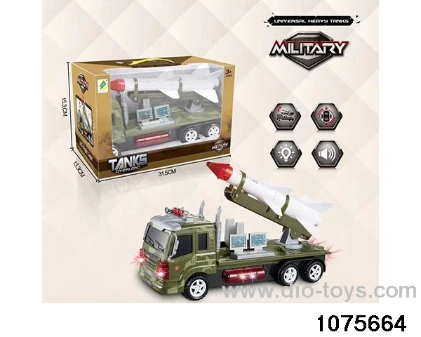Electric missile vehicle in window box
