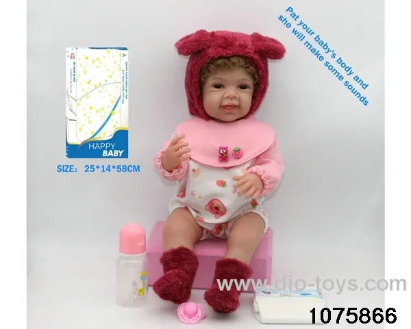 22 inch 55cm doll set in window box