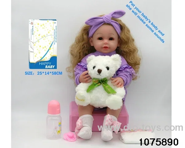 22 inch 55cm doll set in window box