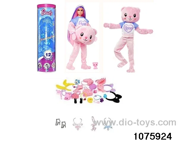 11.5 inch 12 jointed doll set in bottle