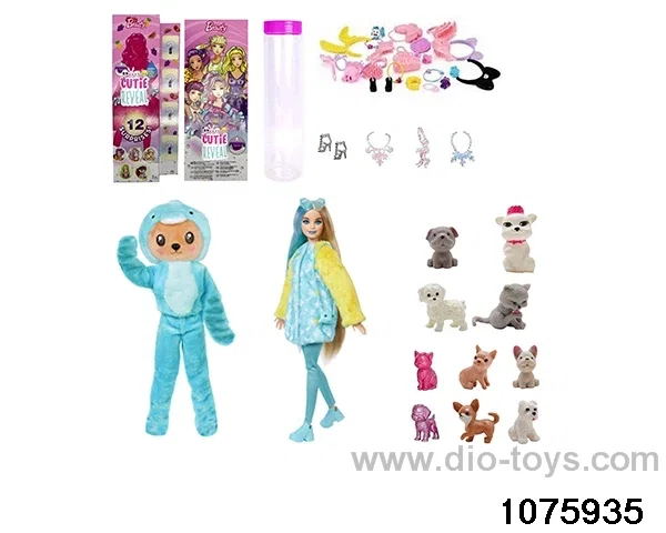 11.5 inch 12 jointed doll set in box