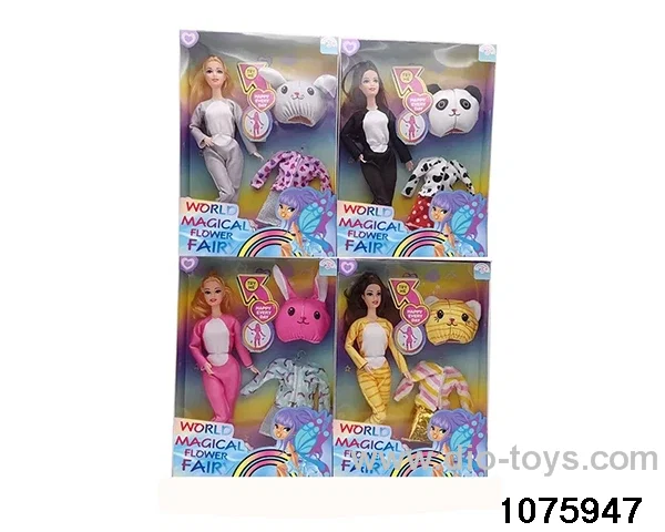 11.5 inch 12 jointed doll set in window box